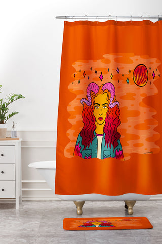 Doodle By Meg Aries Babe Shower Curtain And Mat