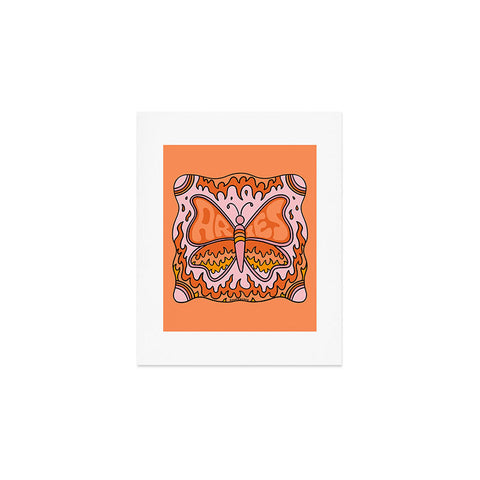 Doodle By Meg Aries Butterfly Art Print