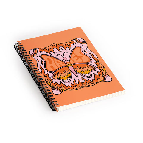 Doodle By Meg Aries Butterfly Spiral Notebook