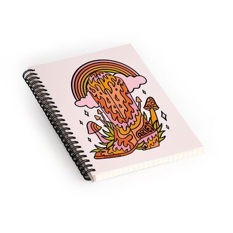 Doodle By Meg Aries Cowboy Boot Spiral Notebook