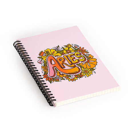Doodle By Meg Aries Flowers Spiral Notebook