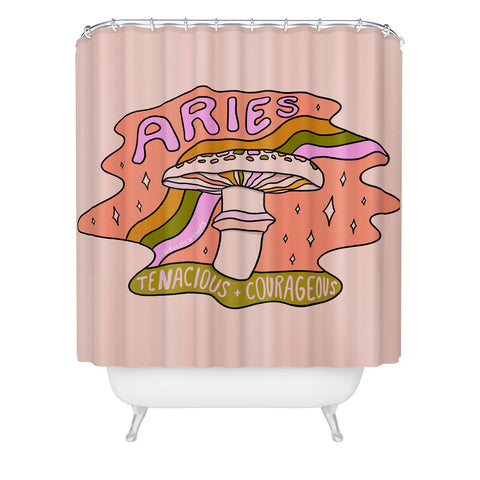 Doodle By Meg Aries Mushroom Shower Curtain