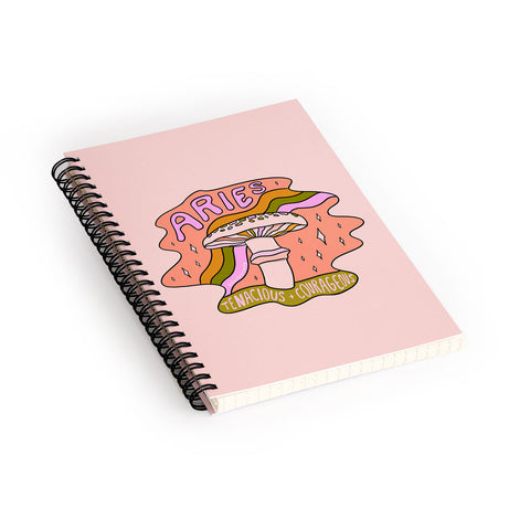 Doodle By Meg Aries Mushroom Spiral Notebook