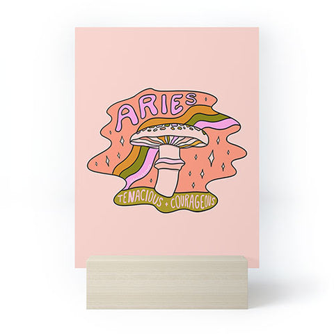 Doodle By Meg Aries Mushroom Mini Art Print