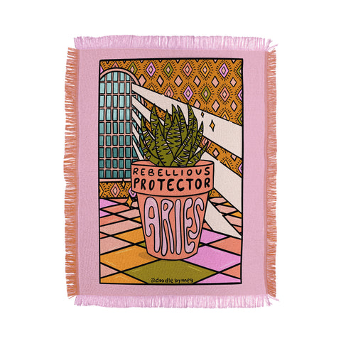Doodle By Meg Aries Plant Throw Blanket
