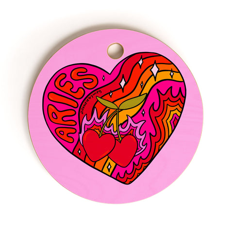 Doodle By Meg Aries Valentine Cutting Board Round
