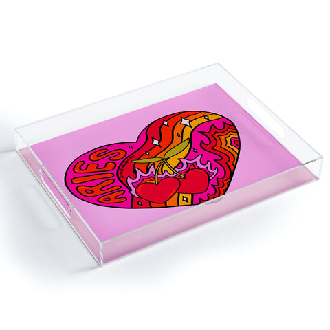 Doodle By Meg Aries Valentine Acrylic Tray