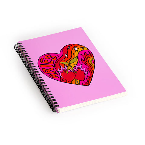Doodle By Meg Aries Valentine Spiral Notebook