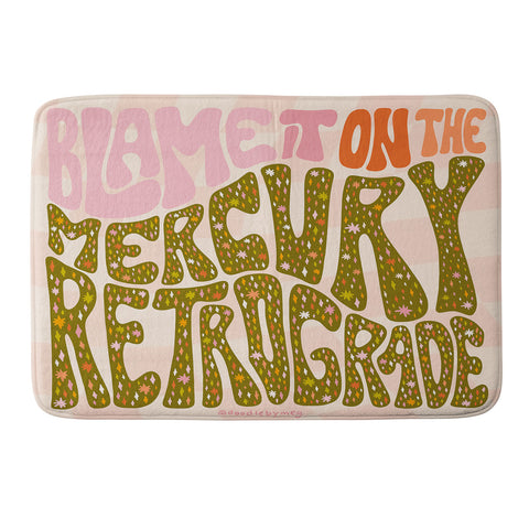 Doodle By Meg Blame It On The Mercury Memory Foam Bath Mat