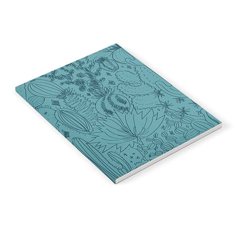 Doodle By Meg Cactus Scenes in Blue Notebook