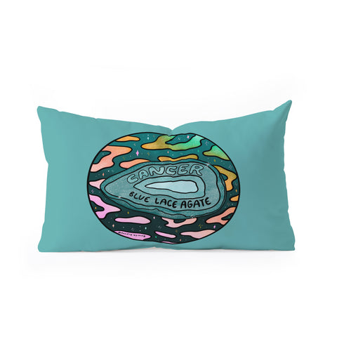 Doodle By Meg Cancer Crystal Oblong Throw Pillow