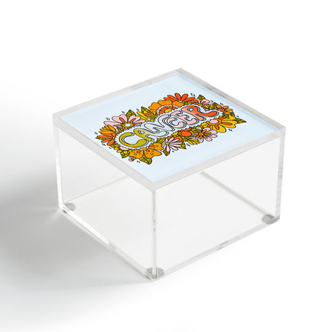 Doodle By Meg Cancer Flowers Acrylic Box