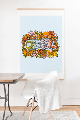 Doodle By Meg Cancer Flowers Art Print And Hanger