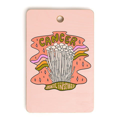 Doodle By Meg Cancer Mushroom Cutting Board Rectangle