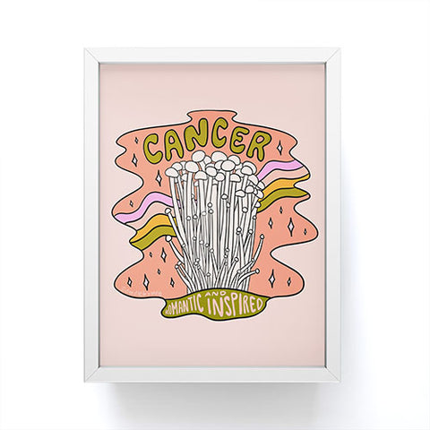 Doodle By Meg Cancer Mushroom Framed Mini Art Print