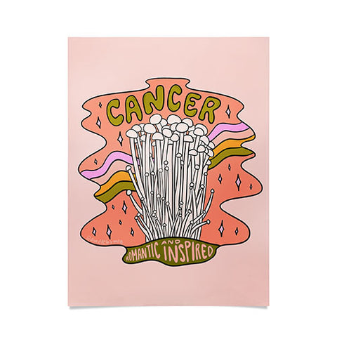 Doodle By Meg Cancer Mushroom Poster