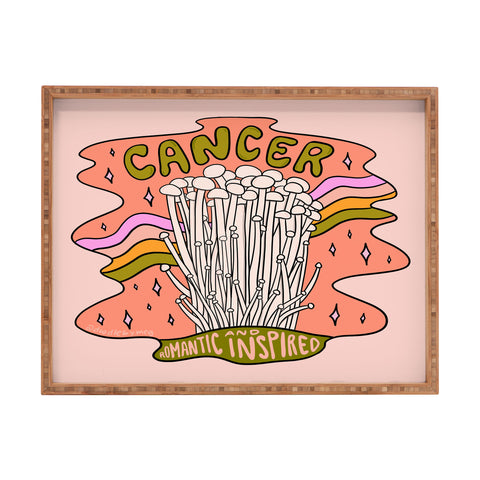 Doodle By Meg Cancer Mushroom Rectangular Tray