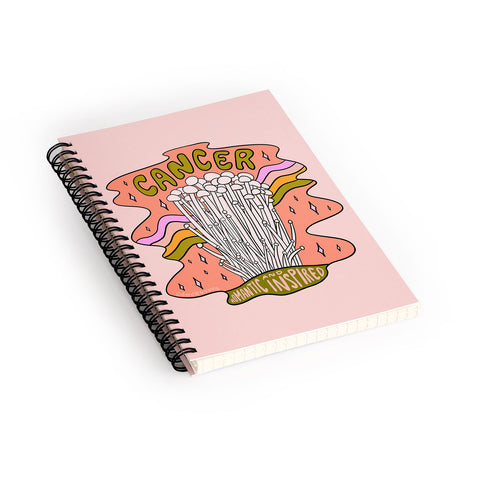 Doodle By Meg Cancer Mushroom Spiral Notebook