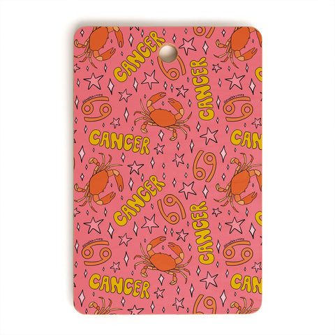 Doodle By Meg Cancer Print Cutting Board Rectangle
