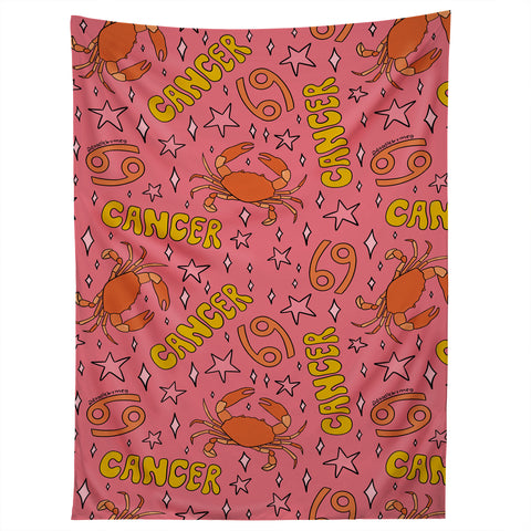 Doodle By Meg Cancer Print Tapestry
