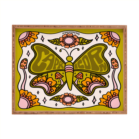 Doodle By Meg Capricorn Butterfly Rectangular Tray