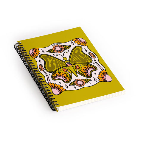 Doodle By Meg Capricorn Butterfly Spiral Notebook
