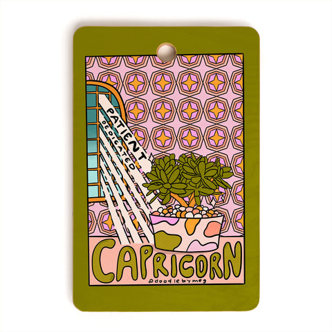 Doodle By Meg Capricorn Plant Cutting Board Rectangle