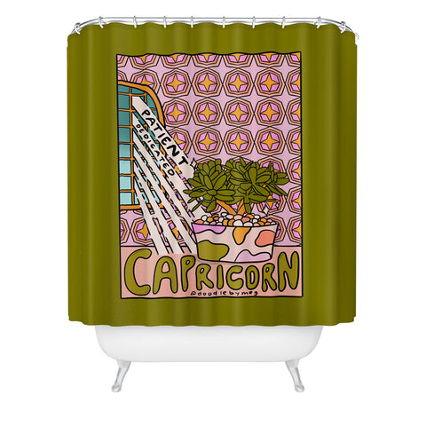 Doodle By Meg Capricorn Plant Shower Curtain