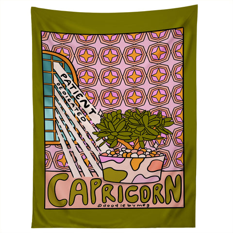 Doodle By Meg Capricorn Plant Tapestry