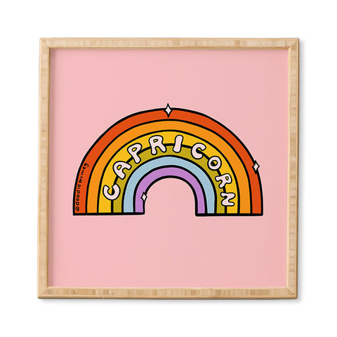 Doodle By Meg Capricorn Rainbow Framed Wall Art