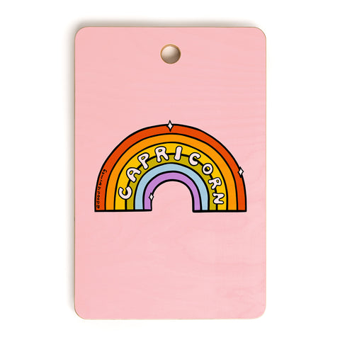 Doodle By Meg Capricorn Rainbow Cutting Board Rectangle