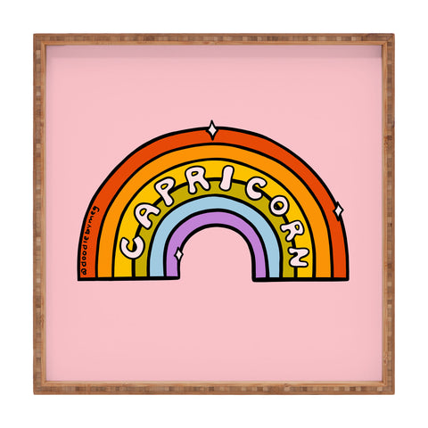 Doodle By Meg Capricorn Rainbow Square Tray