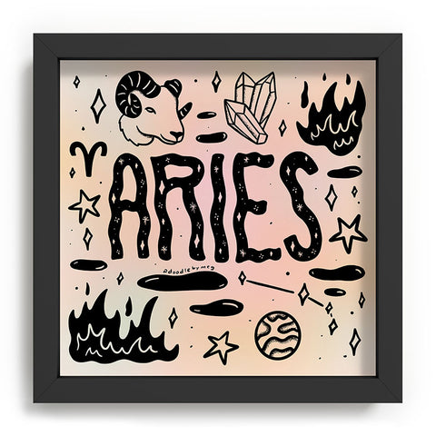 Doodle By Meg Celestial Aries Recessed Framing Square