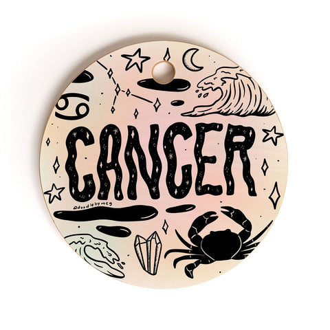 Doodle By Meg Celestial Cancer Cutting Board Round
