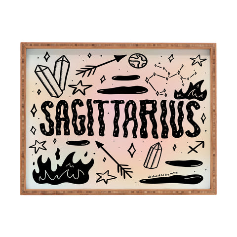 Doodle By Meg Celestial Sagittarius Rectangular Tray