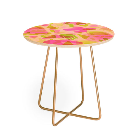 Doodle By Meg Colorful Cutout Print Round Side Table