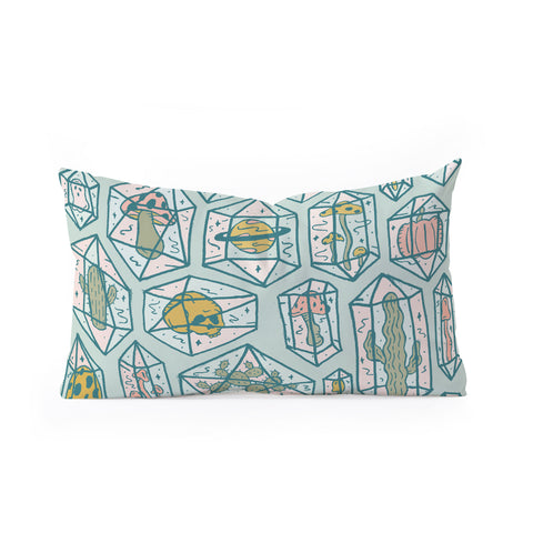 Doodle By Meg Crystals and Plants Oblong Throw Pillow