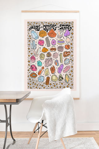 Doodle By Meg Crystals of the States Art Print And Hanger