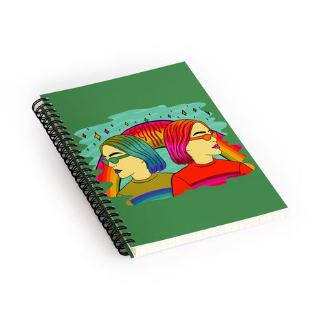 Doodle By Meg Gemini Babes Spiral Notebook