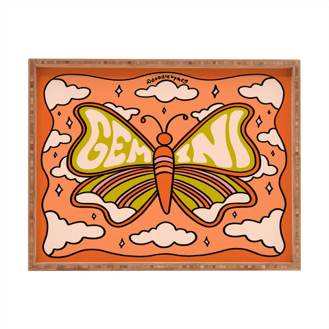 Doodle By Meg Gemini Butterfly Rectangular Tray