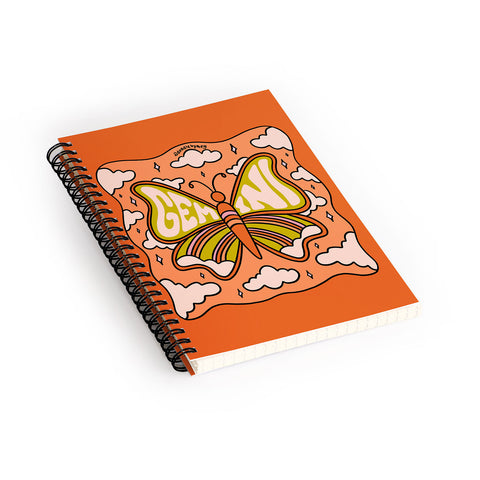 Doodle By Meg Gemini Butterfly Spiral Notebook
