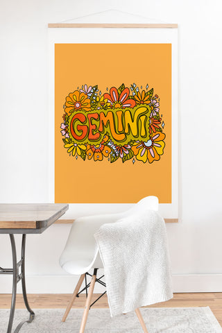 Doodle By Meg Gemini Flowers Art Print And Hanger