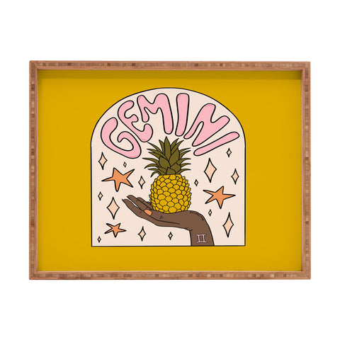 Doodle By Meg Gemini Pineapple Rectangular Tray