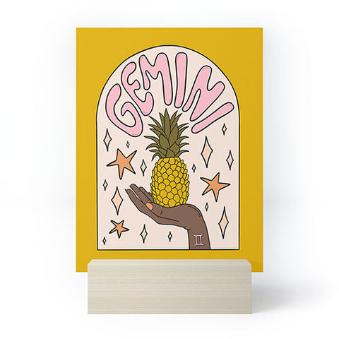 Doodle By Meg Gemini Pineapple Mini Art Print