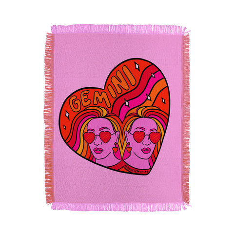 Doodle By Meg Gemini Valentine Throw Blanket