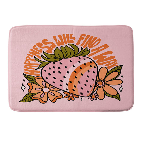 Doodle By Meg Happiness Will Find A Way Memory Foam Bath Mat