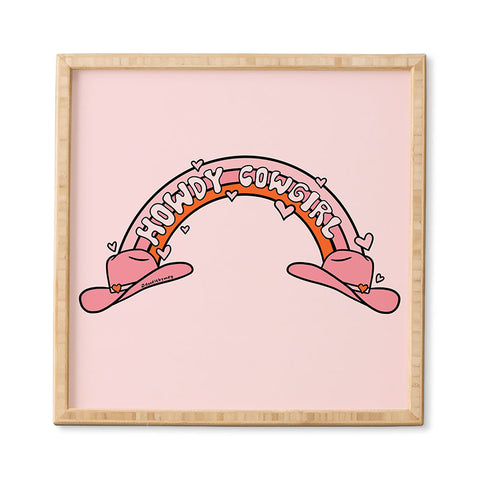 Doodle By Meg Howdy Cowgirl Framed Wall Art