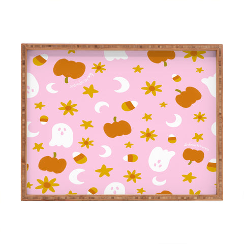 Doodle By Meg Is It Fall Yet in Pink Rectangular Tray