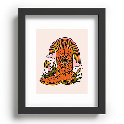Doodle By Meg Leo Cowboy Boot Recessed Framing Rectangle
