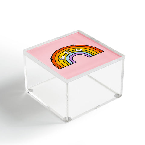 Doodle By Meg Leo Rainbow Acrylic Box